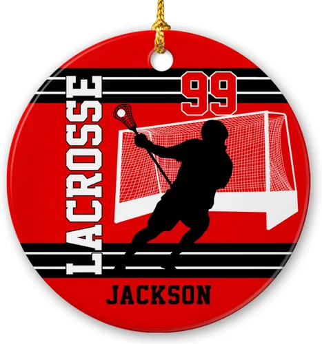 Vista 18 de Adornos personalizados de cerámica de fútbol americano, recuerdo de adorno de Navidad de jugador de fútbol americano, regalo para atletas