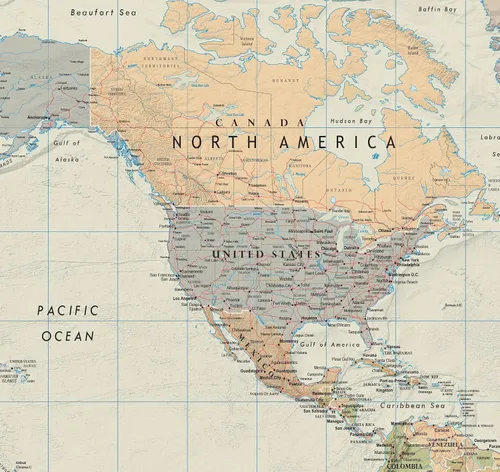 Vista 2 de Swiftmaps póster mapa del mundo Elite, de pared, contemporáneo, mural de 24 de alto x 36 de ancho