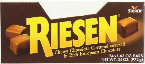 Vista 4 de Riesen Chewy, caramelo de chocolate, 1.43 onzas (paquete de 24)