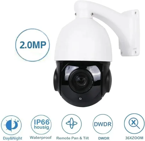 Vista 3 de Cámara de seguridad 2MP 36X AHD PTZ Blanco