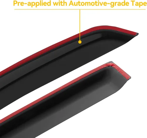 Vista 4 de Visores para ventanas y protectores contra la lluvia para Ford F150 de cabina estándar 1980-1996, Deflectores de viento y protectores para ventanas