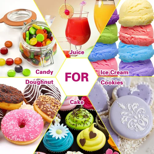 Vista 5 de Aceite Aromatizante para Alimentos - Sabores Concentrados de Dulces, 6 Aceites Aromatizantes Líquidos para Brillo Labial, Aceite de Sabor Algodón