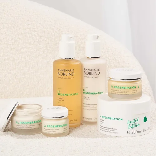 Vista 7 de ANNEMARIE BÖRLIND Leche limpiadora LL REGENERATION - Limpiador facial natural 2 en 1 de origen sostenible y desmaquillante para eliminar