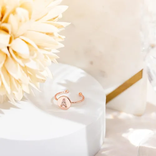Vista 3 de PAVOI Anillo apilable chapado en oro de 14 quilates para mujer Anillos de moda