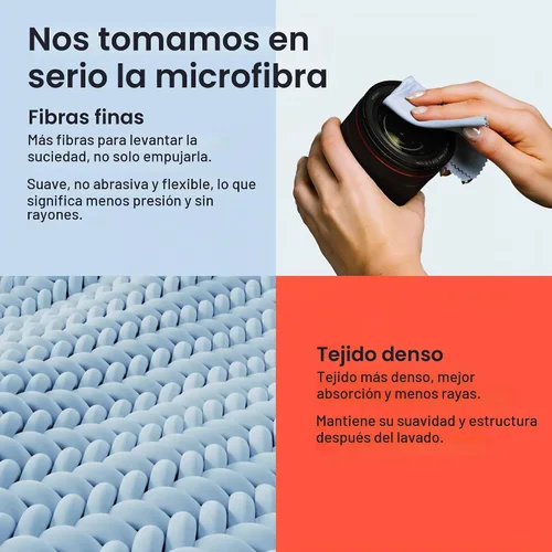 Vista 4 de Elite Tech Gear Kit de Cuidado Óptico, de Pantalla y Lentes - Aerosol de 3 Piezas (2x4oz+1oz) con 2 Paños de Microfibra - Solución para Anteojos Sin