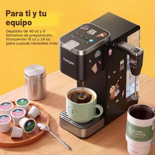 Vista 6 de Tastyle Cafetera BrewKit de una sola porción con espumador para taza K