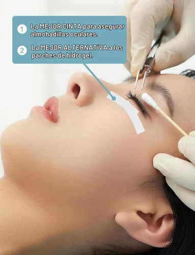 Vista 4 de Cinta para Extensión de Pestañas, 6 Rollos de Cinta Médica Japonesa Microporo Suave para Extensión de Pestañas, Suministros para Extensión