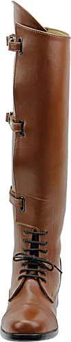 Vista 3 de Hispar Hombre Corona Campo Caballo Botas Elegante Moda Equestrian Tan