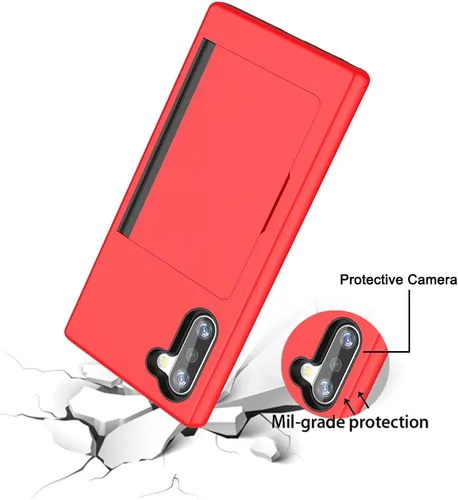 Vista 4 de Galaxy S21 Funda con tarjetero, funda protectora híbrida de silicona para Samsung Galaxy S21 - Negro
