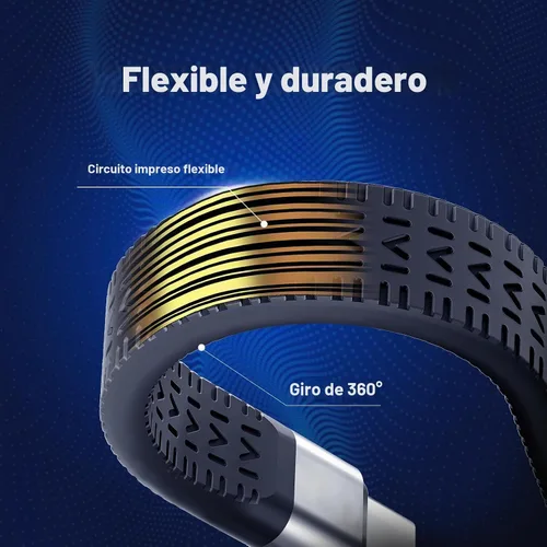 Vista 4 de Rixmie Cable corto USB-A a USB-C de 5.5 pulgadas, cable Android Auto para automóvil, carga rápida y sincronización de datos, ideal para automóvil