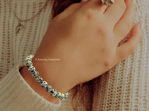 Vista 410 de Amazing Gemstone Crystal Bracelet for Women Men's Gifts - Protection Healing Crystal Bracelet - 8mm Gemstone Beaded Stretchable Bracelet Pulseras
