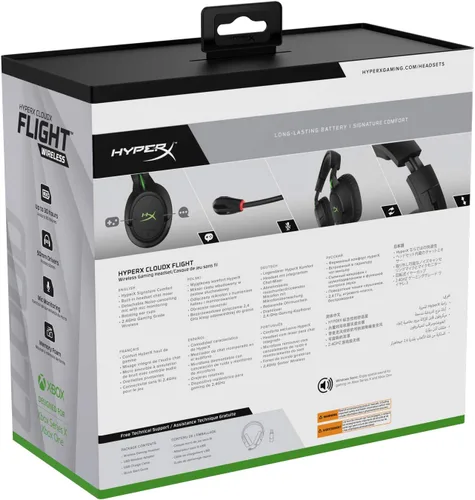 Vista 7 de HyperX CloudX Flight Wireless Gaming Headset, Official Xbox Licensed, Compatible with Xbox One and Series XS, Game and Chat Mixer, Memory Foam