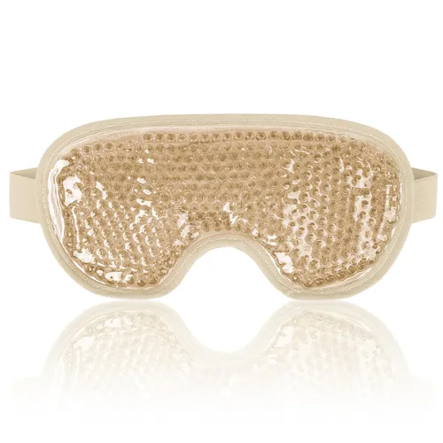 Vista 10 de NEWGO Mascarilla refrescante para ojos hinchados, máscara de ojos fríos para ojos para después de cirugía de ojos, alivio del estrés tensional, Azul