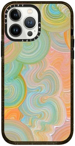Vista 247 de CASETiFY Funda Impact para iPhone 13 [Protección contra caídas de grado militar 4X de 8.2 pies/Compatible con Magsafe] - #1 Mom - Transparente