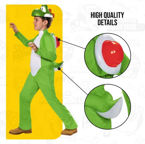 Vista 4 de Disguise Disfraz de Yoshi Deluxe para niños