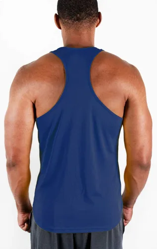 Vista 5 de DEVOPS Paquete de 3 camisetas sin mangas para hombre, con espalda en Y, ajuste seco