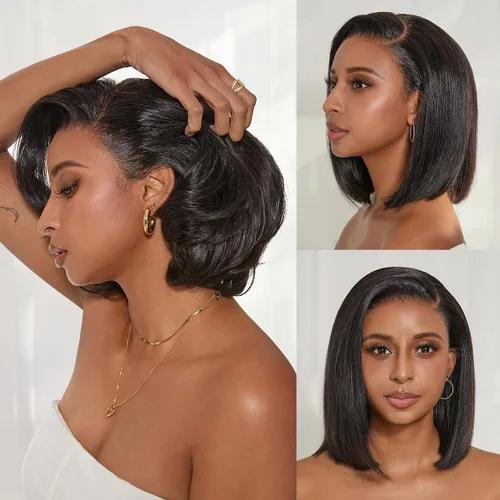 Vista 16 de Luvme Hair Ultra Confortable, de Colocación Rápida y Fácil, Corte Pixie Corto con Flequillo de 12.7 cm, con Tapa de Algodón Amistosa con la Piel
