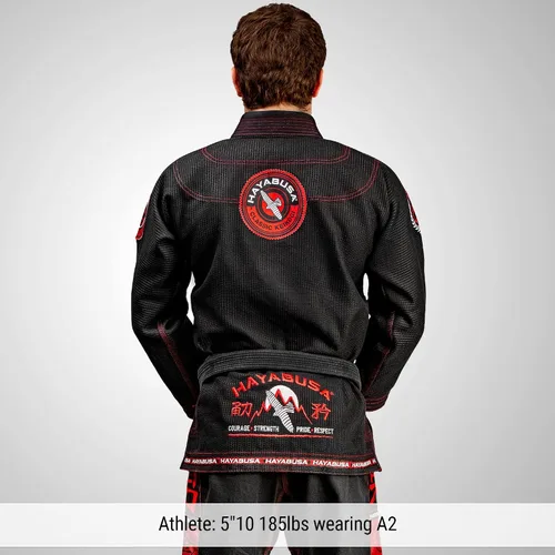 Vista 2 de Hayabusa Goorudo 3 Gold Weave Jiu Jitsu Gi