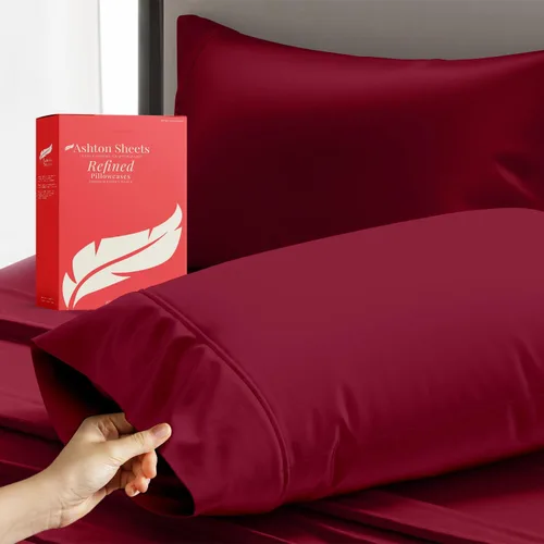 Vista 24 de Juego de sábanas 100% algodón egipcio para cama individual, sábanas de lujo de la serie 600 refinadas para cama de tamaño individual