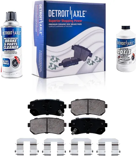 Vista 30 de Detroit Axle - Pastillas de Freno Traseras de Cerámica Izquierda Reemplazo de Pinza para Silverado Sierra Suburban 1500 Tahoe Yukon Escalade ESV EXT