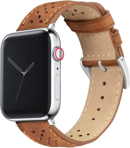 Vista 16 de BARTON WATCH BANDS - Correas de reloj de cuero Horween compatibles con los modelos de Apple Watch - 1, 2, 3, 4, 5, 6, 7, 8, 9, 10, SE, Ultra y Ultra