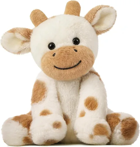 Vista 23 de Hopearl Adorable Vaca de Peluche, Juguetes de Vaca Flexible Suave, Animales de Peluche, Regalos de Cumpleaños Lindos para Niños, Niñas, Niños