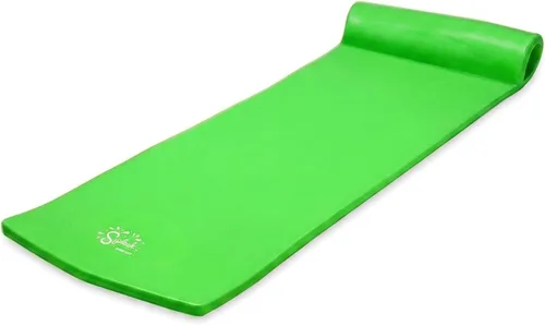 Vista 12 de TRC Recreation Foam Swimming Pool Float, Floating Water Lounger, Splash 1.25” Blanco
