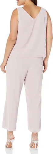 Vista 4 de Le Bos Conjunto de pantalón social elegante de 3 piezas de ajuste clásico para mujer