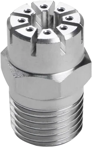 Vista 9 de Boquilla plana de acero inoxidable rosca macho 1/4 "BSPT boquilla de gas, cuchillo de aire, boquilla de soplado de polvo de 22 agujeros, soplador