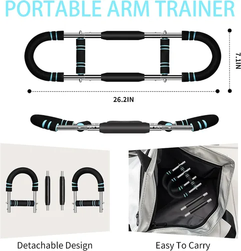 Vista 3 de Twister - Entrenador de brazo de 40 a 90 libras, equipo de entrenamiento de pecho portátil ajustable para hombres y mujeres, entrenamiento de fuerza