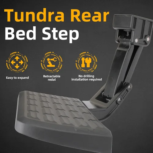 Vista 5 de Tundra - Escalón de cama trasera compatible con Toyota Tundra 2014, 2015, 2016, 2017, 2018, 2019, 2020, 2021