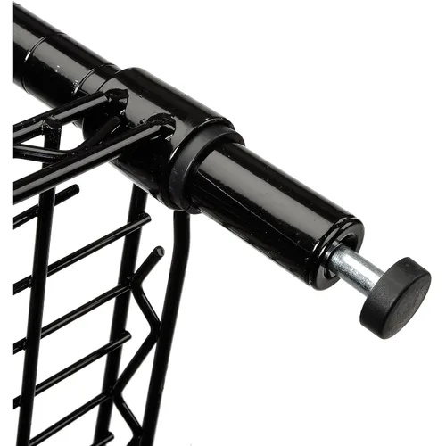 Vista 6 de Nexel Unidad de Estantería de Alambre Ajustable Económica, 4 Niveles, Estante de Almacenamiento Comercial Listado NSF, 18" x 36" x 74", Epoxi Negro