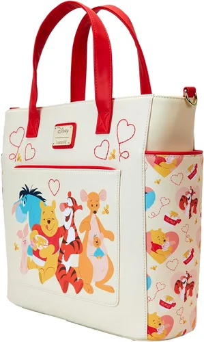 Vista 2 de Loungefly Disney Winnie The Pooh Love - Mochila convertible y bolsa de mano