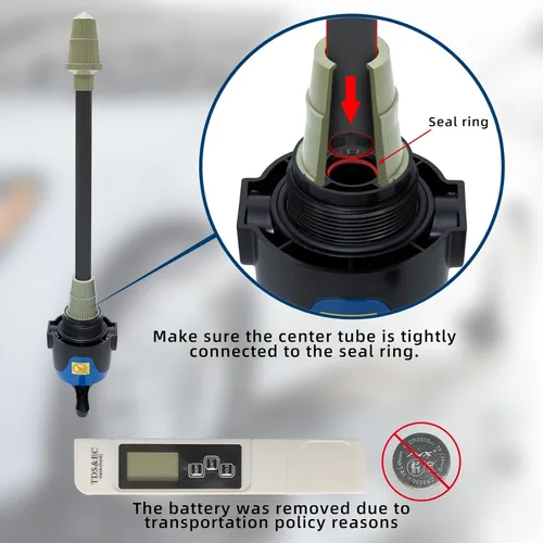 Vista 4 de Filterelated Sistema de Agua Desionizada Portátil para Lavado de Auto sin Manchas, Kit de Filtro Eliminador de Manchas de Agua de Bypass para RV