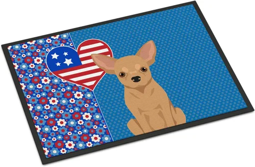 Vista 169 de Caroline's Treasures WDK5119JMAT Airedale Terrier USA - Tapete para interiores o exteriores, 24 x 36 pulgadas, tapete para puerta delantera