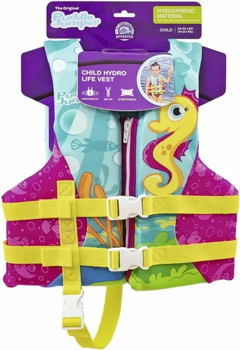 Vista 7 de Puddle Jumper Child Hydro Life Vest Parent caballo de mar