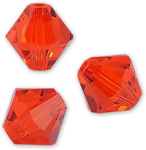 Vista 18 de Adabele - 200 cuentas de cristal bicono sueltas y facetadas pequeñas de 0.16 pulgadas, color ámbar, compatibles con cristales de Swarovski 5301/5328