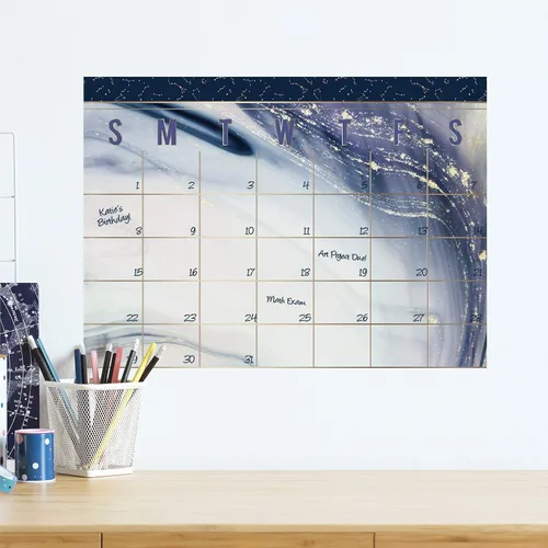 Vista 11 de RoomMates RMK4879SCM - Calcomanías de pared con calendario mensual de acuarela de borrado en seco
