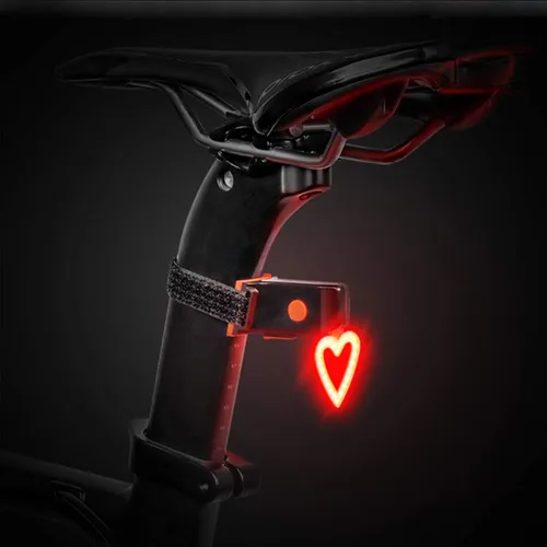 Vista 3 de Maso Luces traseras para bicicleta, recargable por USB, luz de advertencia de cola de bicicleta, seguridad trasera, 5 modos, impermeable