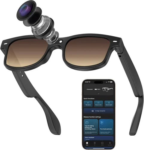 Vista 10 de CJkao Smart Glasses with Camera for Men Women(G3)