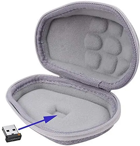Vista 2 de Aenllosi - Carcasa rígida para ratón Logitech MX Master 4 MX Master 3, color gris Construcción de carcasa de EVA, diseño resistente al agua