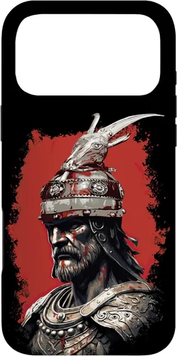 Vista 22 de Funda para iPhone 13 Pro Max Skanderbeg Albanan National Hero Eagle Kosovo Albaner