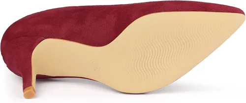 Vista 6 de Allegra K Zapatos de tacón de aguja puntiagudos para mujer