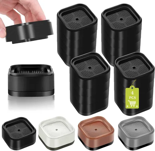 Vista 16 de Paquete de 12 elevadores de muebles de 1, 2 o 3 pulgadas, elevadores de cama ajustables resistentes para mesa, escritorio, sofá, silla, gabinete