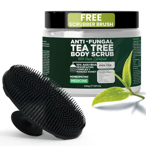Vista 13 de Gel de baño antifúngico con aceite de árbol de té y aceite de limón Jabón antifúngico de 1% tolnafato ayuda a combatir la tiña, la picazón fornal