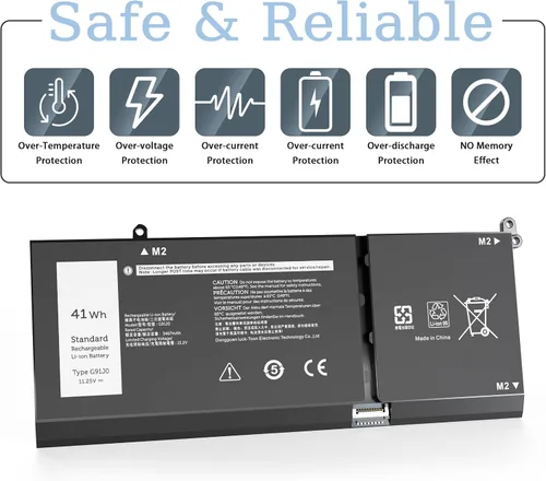 Vista 4 de 41Wh G91J0 JGCCT N9XX Batería de repuesto para Dell Latitude 3520 3420 3320 3330 Inspiron 3510 3511 3515 3525 3530 5310 5410 5418 5510 5515 5518 14