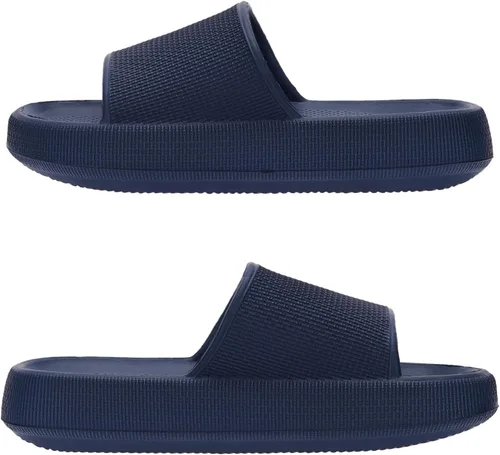 Vista 2 de Joomra - Sandalias acolchadas tipo pantuflas para mujeres y hombres, antideslizantes, de secado rápido, sandalias para baño, con suela gruesa