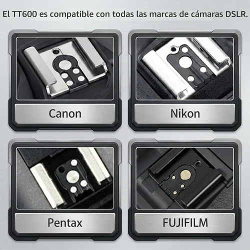 Vista 7 de Godox Flash TT600 - Flash Speedlite con Sistema de Disparador Integrado Compatible para Canon, Nikon, Pentax, Olympus, Fujifilm, Panasonic