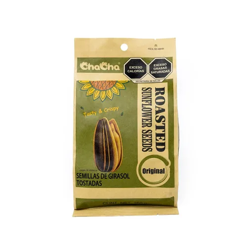Vista 4 de ChaCha Semillas de girasol tostadas naturales (paquete de 3, total de 26.46 oz)
