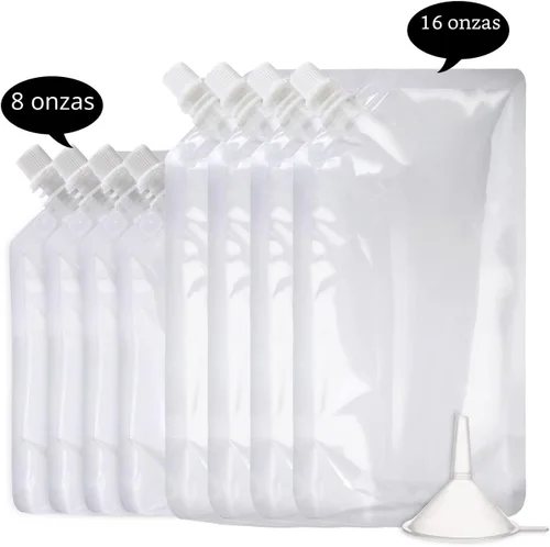 Vista 2 de OHMAXHO - Bolsas de alcohol para licor, bolsas reutilizables para bebidas para adultos, botellas de alcohol, bolsas de plástico ocultables